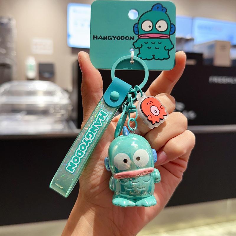 Cute Colorful Plating Cartoon Keychain Cute Doll Car Key Chain Bag Pendant Accessories