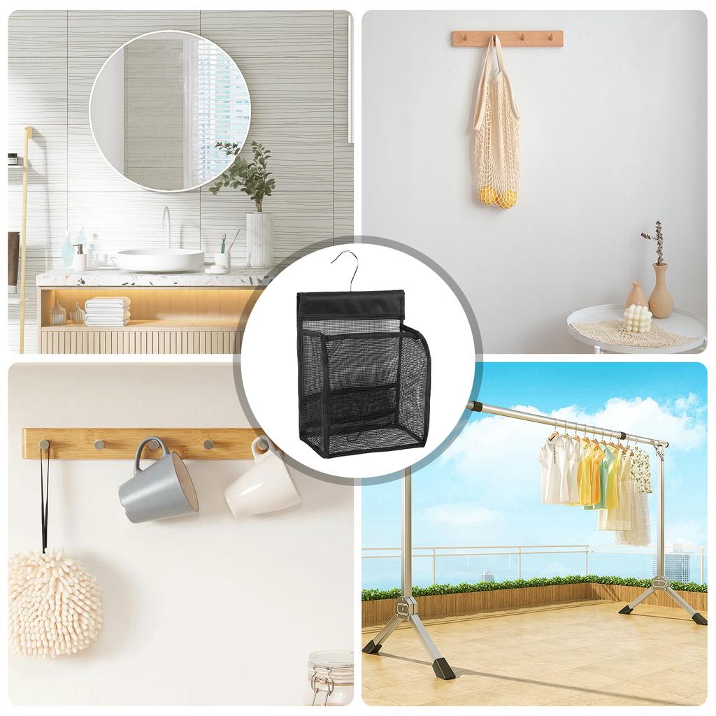 Weicher Kunststoff Badezimmer Organizer Wasserdichte Hängeaufbewahrungstasche für Zahnbürste Kosmetik Reiseutensilien