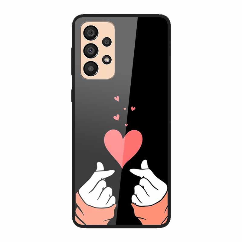 Case for Samsung A33 5G Cover Fashion Tempered Glass Phone Covers for Samsung Galaxy A33 A53 A73 5G Case Bumper A 33 Protective