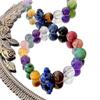 Natural Tiger'S Eye Stone Amethyst White Crystal Lapis Lazuli Red Gum Flower Powder Crystal Citrine Duobao Bracelet Bracelet.
