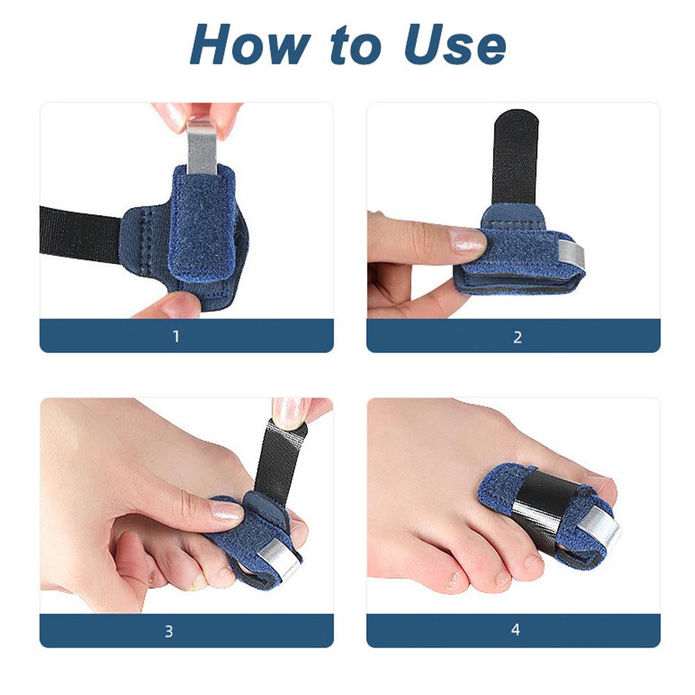 Finger Splint Brace Toe Splint Straightener for Hammer Corrector Crooked  Claw Toe Stabilizer Support Foot Finger Straightener