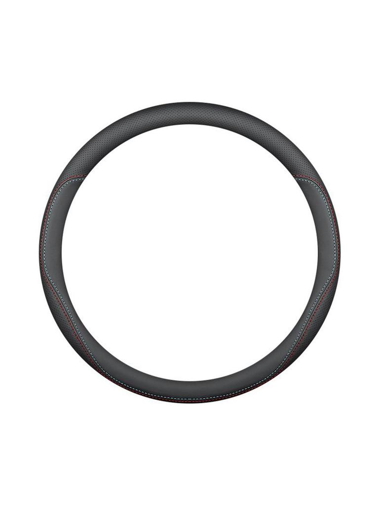 Compatible Leather Steering Wheel Cover for Honda Civic Generations 8-11, No Sewing Required, Slim Design.