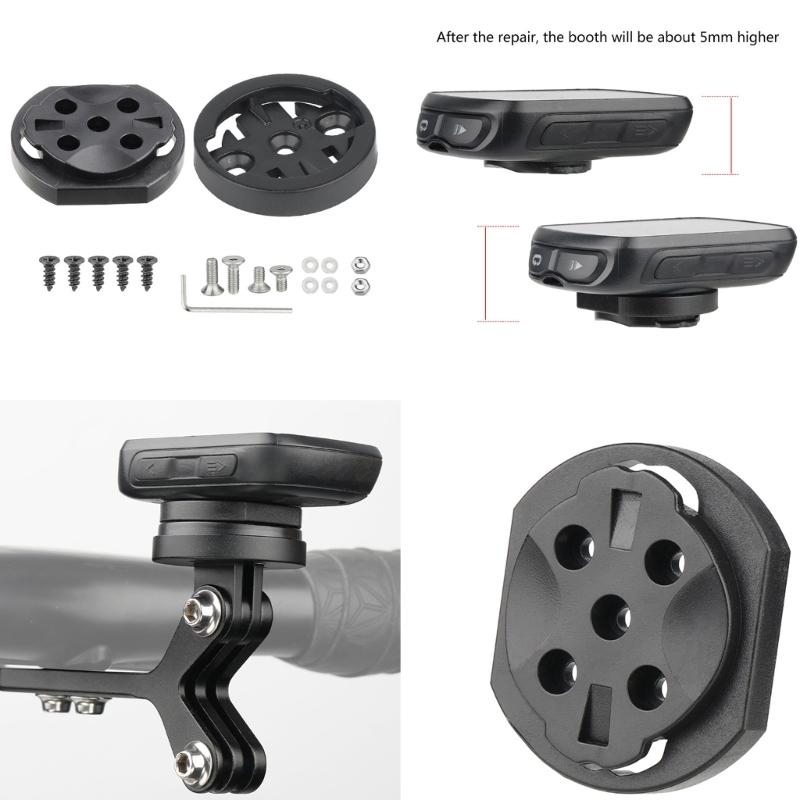 Bike Computer Base Repair Set Silicone Cycling Computer Base Ear Fix Replacement Part Quick Installation Bike Accessory