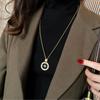 Women Necklace Exquisite Flash Diamond Eight Awn Star Pendant Necklace Sweater Chain Jewelry