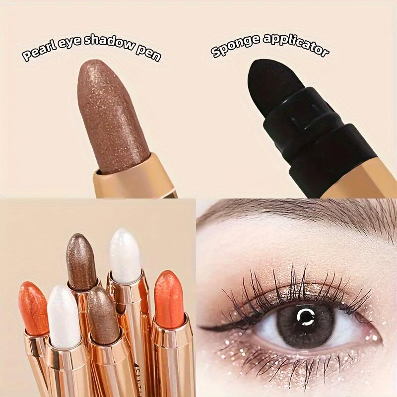 Highlighter Eyeshadow Pencil Shimmer Contouring Brightening Double-headed Eyeshadow Stick Lazy Eyeshadow Makeup