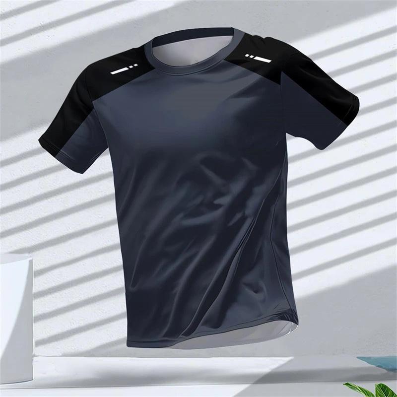 2026 New 3D Printing Hot-Selling Outdoor Running Sports Breathable Quick-Drying Fitness Clothes Casual Wear Round Neck T-Shirt