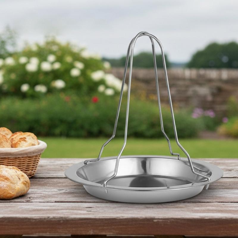 Steel Chicken Vertical Roasting Rack For Outdoor Grilling And Family Gatherings Easy To Clean Multipurpose Cooking Tool