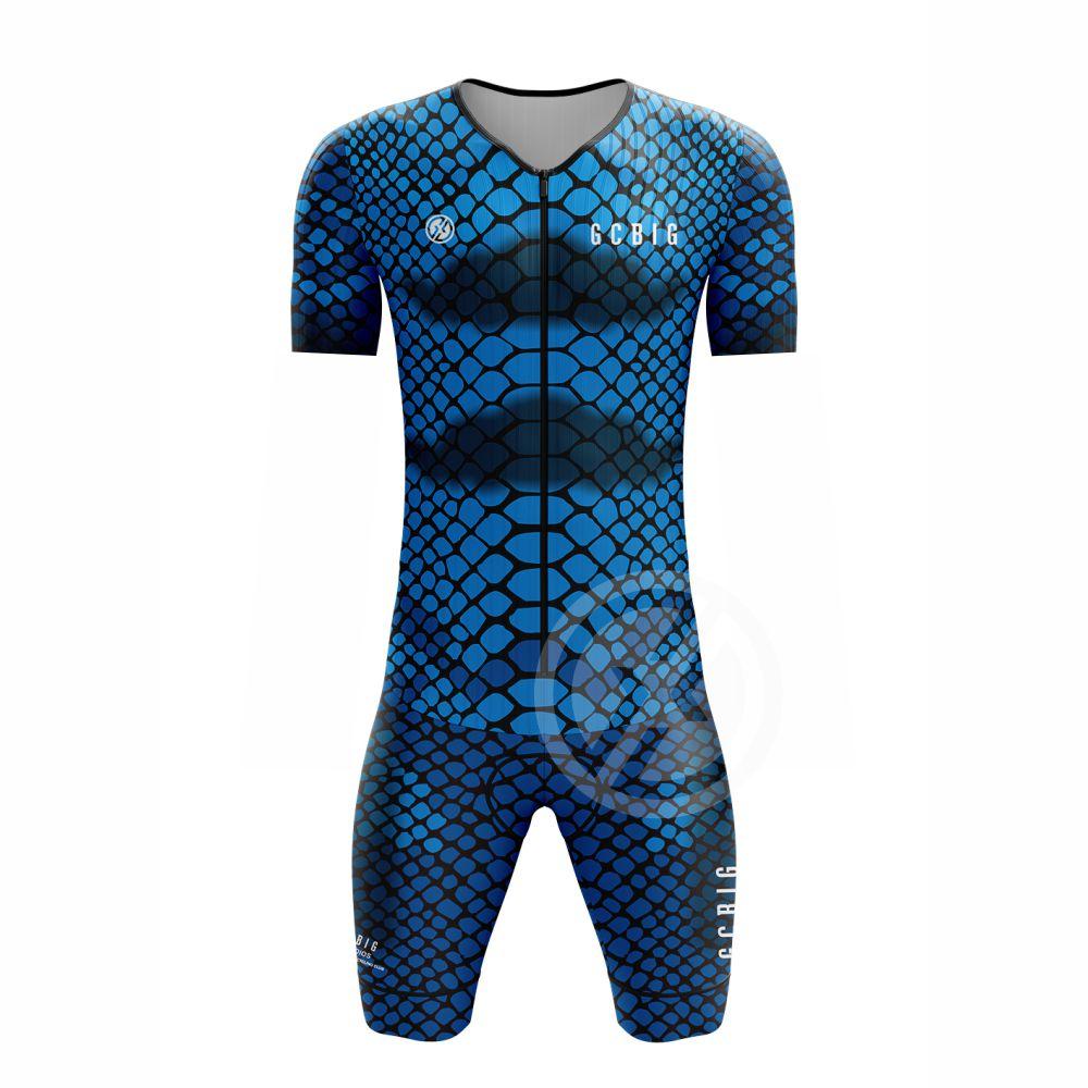 Summer Men's Triathlon Suit Cycling Short Sleeve Skinsuit Ropa Conjunto Ciclismo Road Bike Tights Jumpsuit Bicycle Clothing
