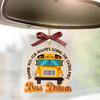 Wooden Hanging Ornament: School Bus Driver Appreciation & Retirement Gift