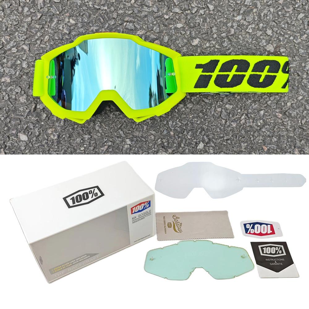100%Off-road goggles set, 100% motorcycle glasses, downhill skiing motorcycle helmet goggles