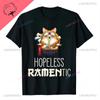 Kawaii Japan RaUnisex Cat Print Tshirt Animated Cat Love Round Cut Cotton Tshirt Harajuku Unisex Unisex Summer Streetwear O-neck Tops Unisex