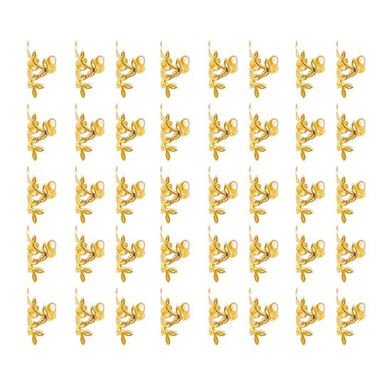 40Pcs Braid Hair Accessories, Alloy Wheat Ear Design Hair Clips, Easy Clip-On Hair Cuffs for Multi-Strand Braids