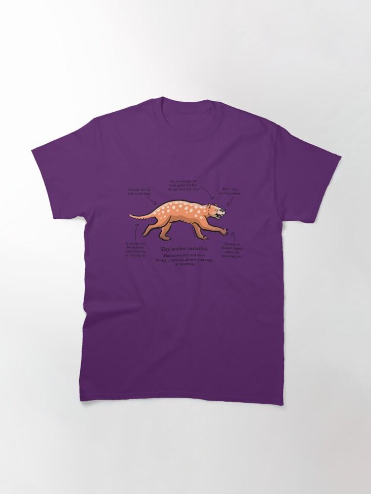 Ice Age Thylacoleo Carnifex the Marsupial Lion Classic T-Shirt