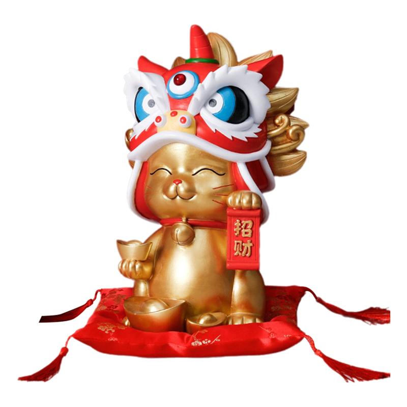 Forbidden City Lion Dance Resin Home Decor, Store Opening Gifts, Practical And Wealth, Cultural B