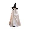 Halloween Gehender Geist Dekoration mit Sound, Hexe Hut Animiertes Requisit, Leuchtend Sprechende Spukhaus Deko für Party