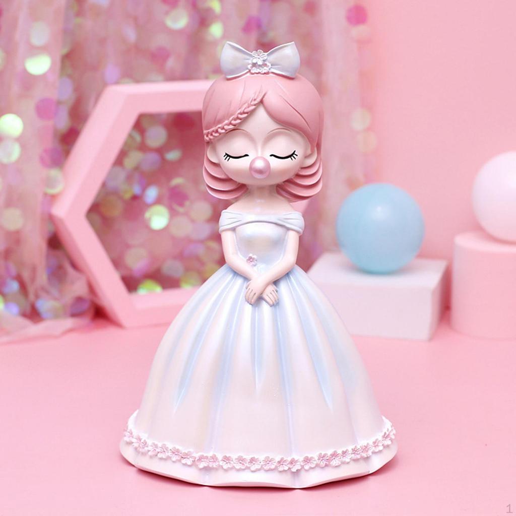 Figurine Statue Collectible Sculpture Cake for Deskp Decorations Birthday Gift