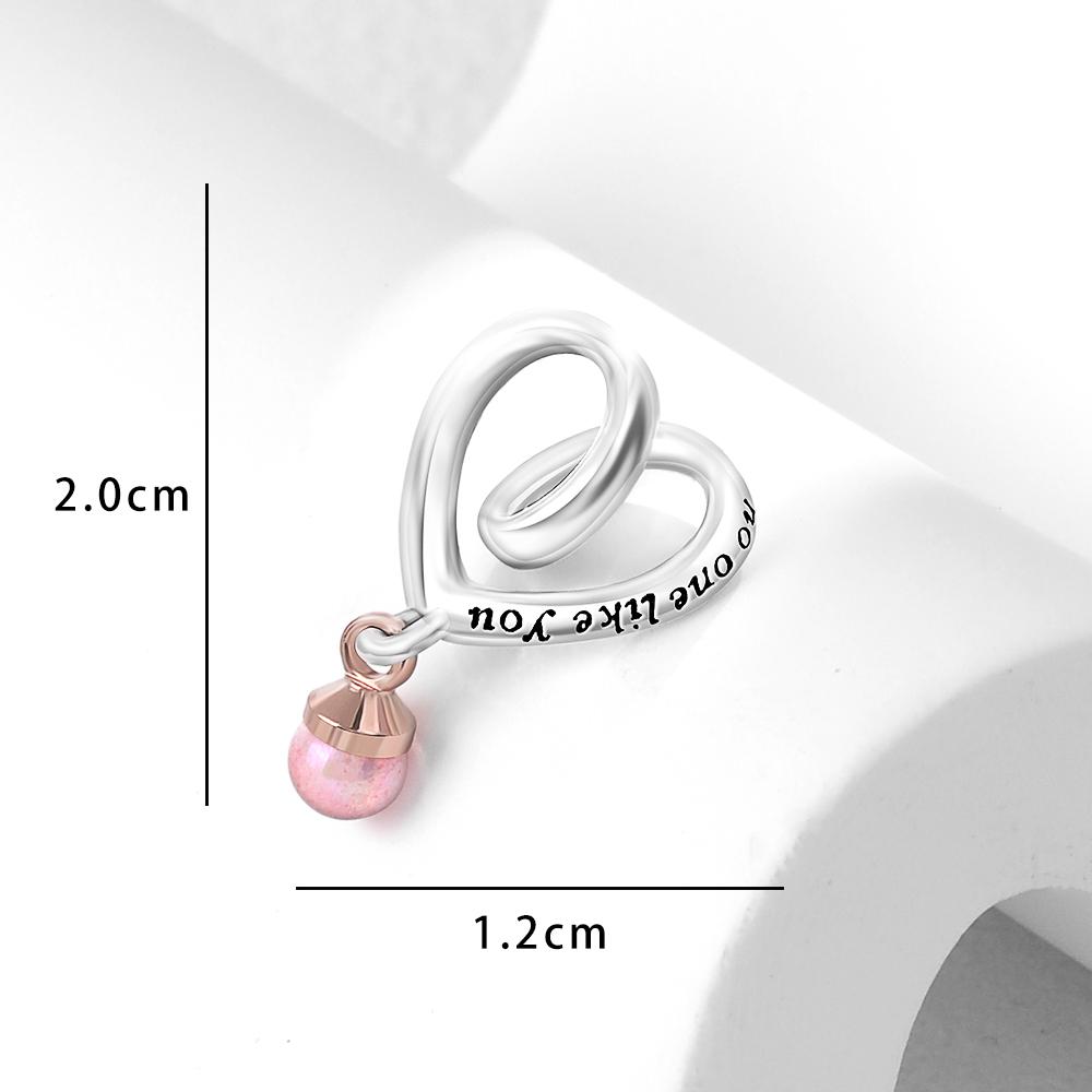 925 Silver Heart Mother Angel Letter Pendant Charm Fit Original Bracelet For Women Necklace Fine Jewelry Accessories