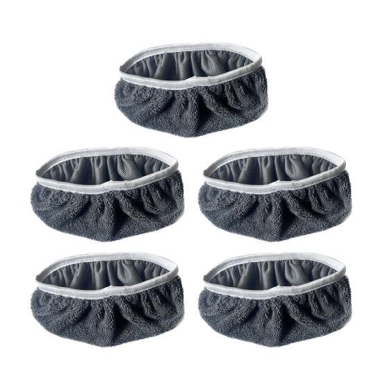 

5Pcs Mop Cover Soft Coral Velvet Fabric Strong Water Absorption Quick Clean No Lint Electrostatic Adsorption Dust Hair Removal Mop Cloth