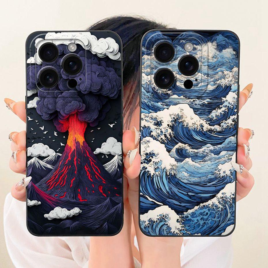 New Fashion Phone Case For iPhone 16 Pro Max iPhone16 16Pro Soft Silicone Cases For iPhone 16ProMax Shockproof Covers Bumpers
