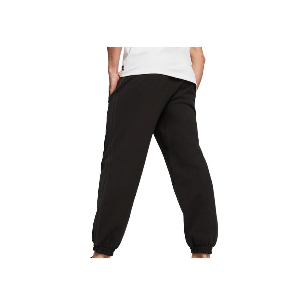 Puma Solid Color High Waist Tapered Knit Training Pants Men Bottoms Black 624007-01