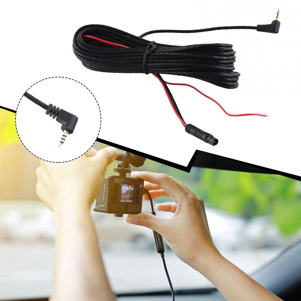 Náhradní prodlužovací kabel 5 pinů příslušenství černý