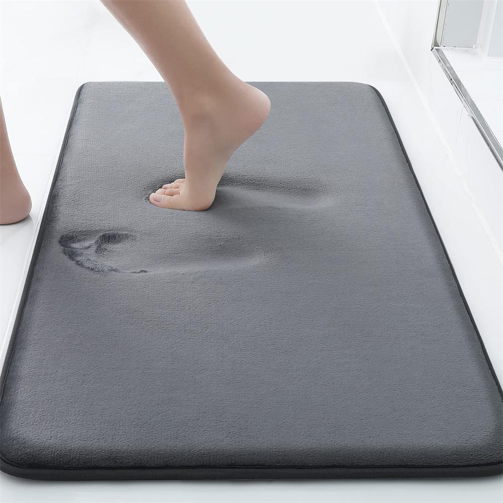 Olanly Non-slip Bath Mat Memory Foam Mat Water Absorbent Shower Carpet Thick Bath Rugs Bathroom Ultra Soft Bathroom Rugs Gadgets
