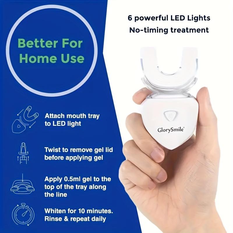 Teeth Whitening Gel Pens Teeth Whitening Kit Rechargeable Home Use Wireless Teeth Whitening Kit With LED Blue Lights