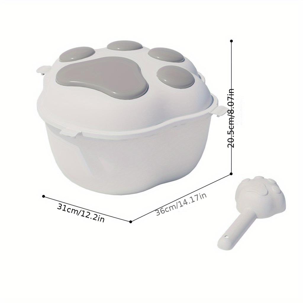 Claw-Shaped Pet Food Storage Container for Keeping Your Cat's Food Fresh and Moisture-Free with Large Capacity