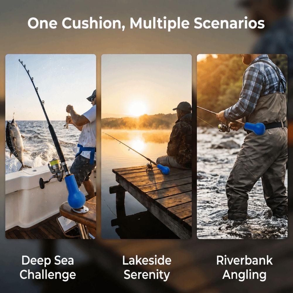 PU Fishing Rod Butt Cushion 3.8cm Pole Diameter Fishing Pole Butt Cushion  Large Fishing Rods