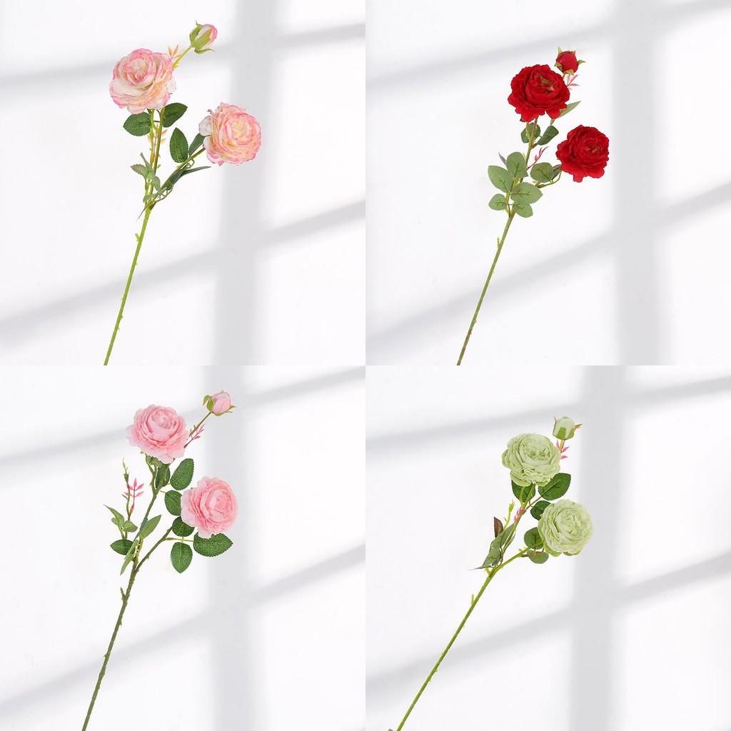 Style Artificial European Peony Rose Silk Flower For Props Wedding