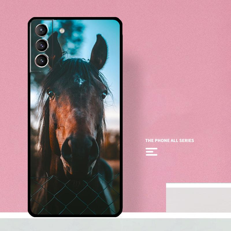 Funny Horse Animal Case For Samsung Galaxy S23 Ultra S20 FE S21 FE Note 10 20 S8 S9 S10 Plus S22 Ultra Cover