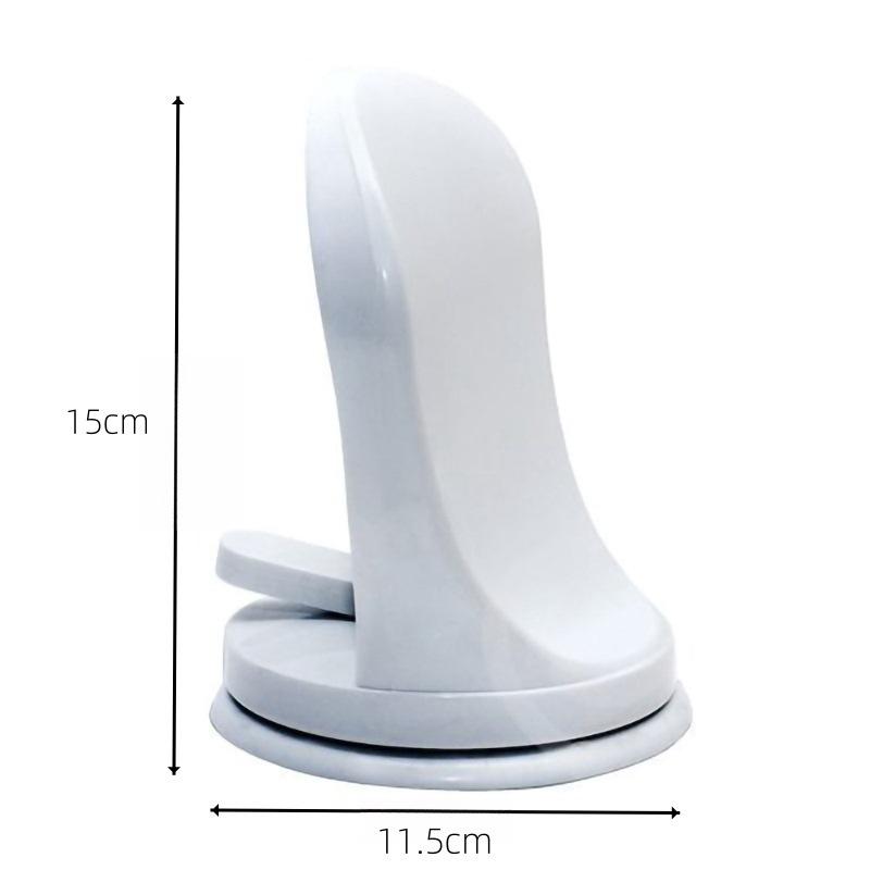

1pcs Plastic Bathroom Step Stool with Suction Cups - Non-Slip Shower Foot Pedal Bathtub Stool for Home Bath Safety 15x11.5cm білий