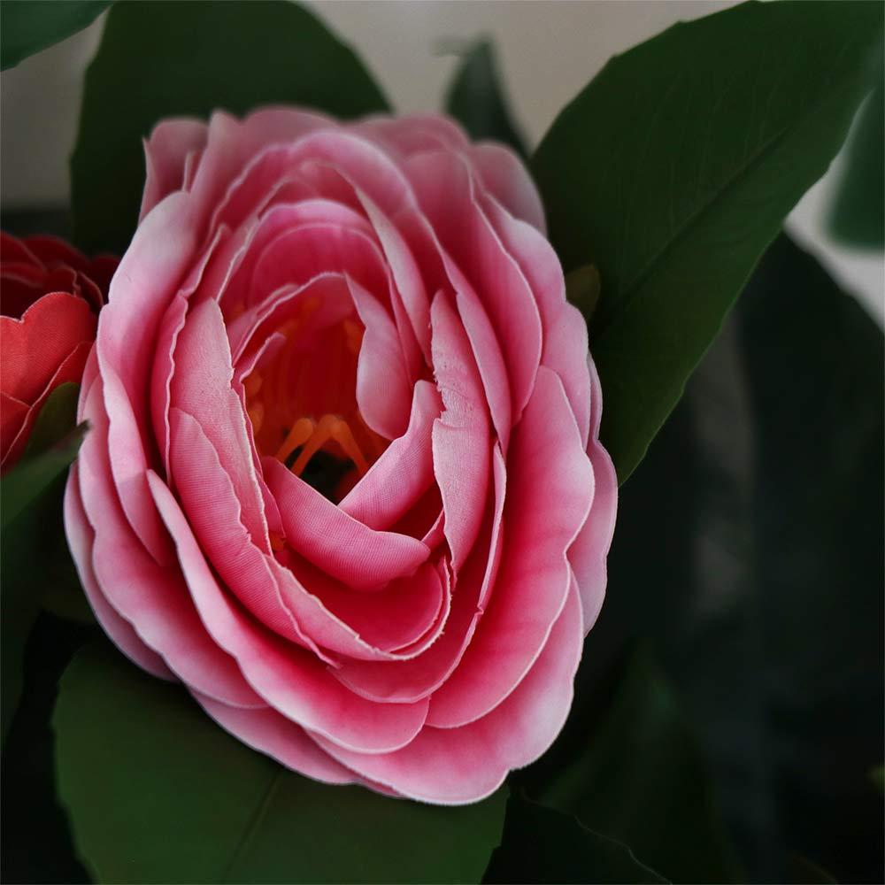 Elegant Artificial Camellia Flowers Real Touch Fake Flower  Wedding Birthday Party