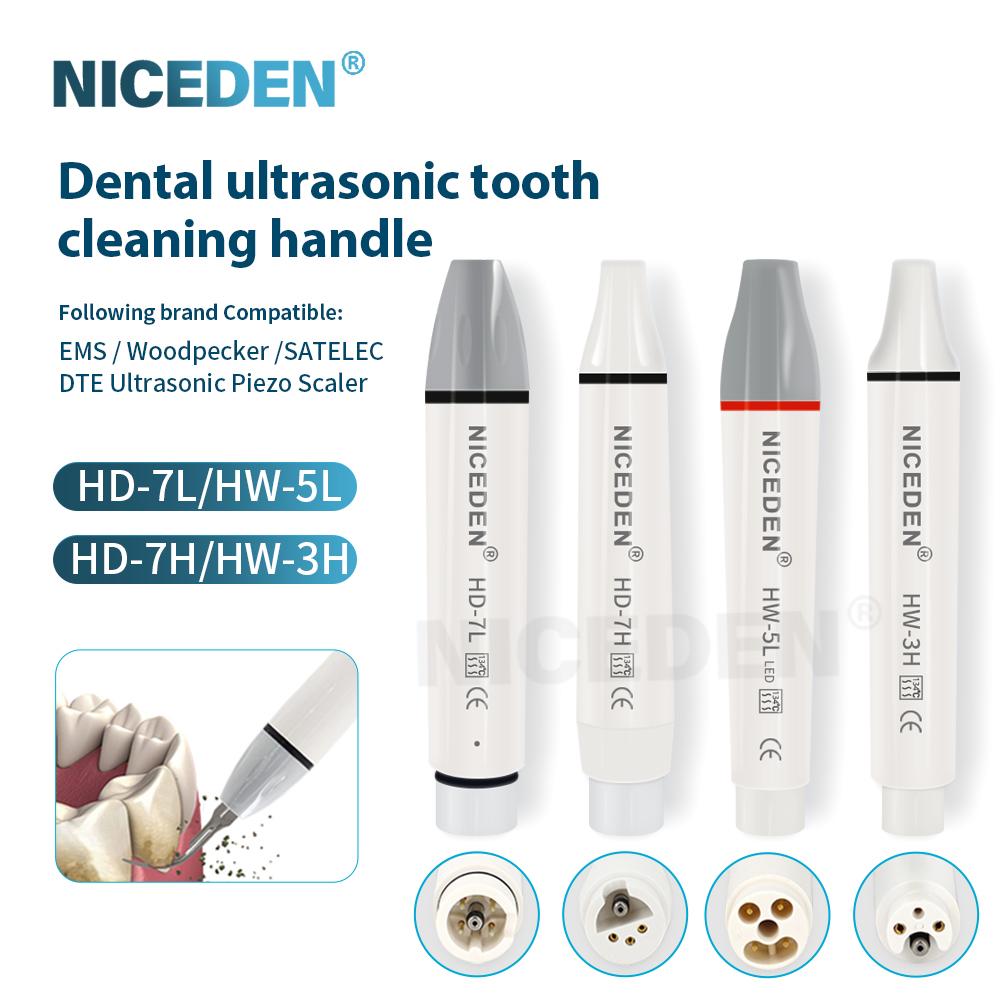 Autoclavable Dental NICEDEN Ultrasonic Piezo Scaler Handpiece Fit for SATELEC/DTE/WOODPECKER/EMS/VRN/Dental Ultrasonic Scaler Accessorie