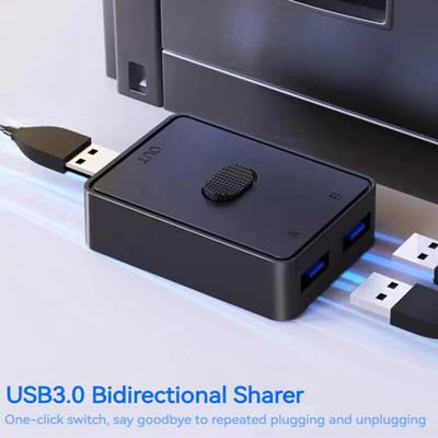 Prepínač USB Rýchly prenos údajov Prepínač prepínača USB 3.0 pre klávesnicu tlačiarne a skenera Prepínač zdieľania zariadení USB