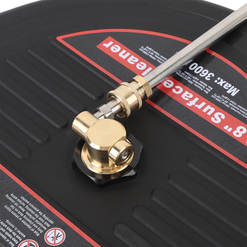 15.8 Inch Surface Cleaner with Wheels 3600PSI 1/4 Inch Quick Plug Stainless Steel Pressure Washer Surface Cleaner for Driveway Terrace Garden