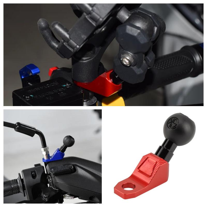 Chekis Motorcycle Accessories Modified Mobile Phone Holder Mirror Holder Ball Head Universal Rearview Mirror Position Fi