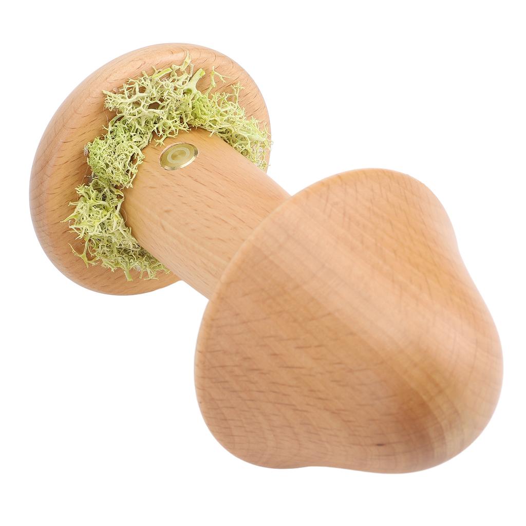 Mushroom Lamp Rechargeable Stepless Dimmable 3 Color Temperature Cordless Solid Wood 150 Degrees  Rotatable