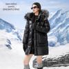 Women's Mid-Length Faux Fur Collar Goose Down Parka