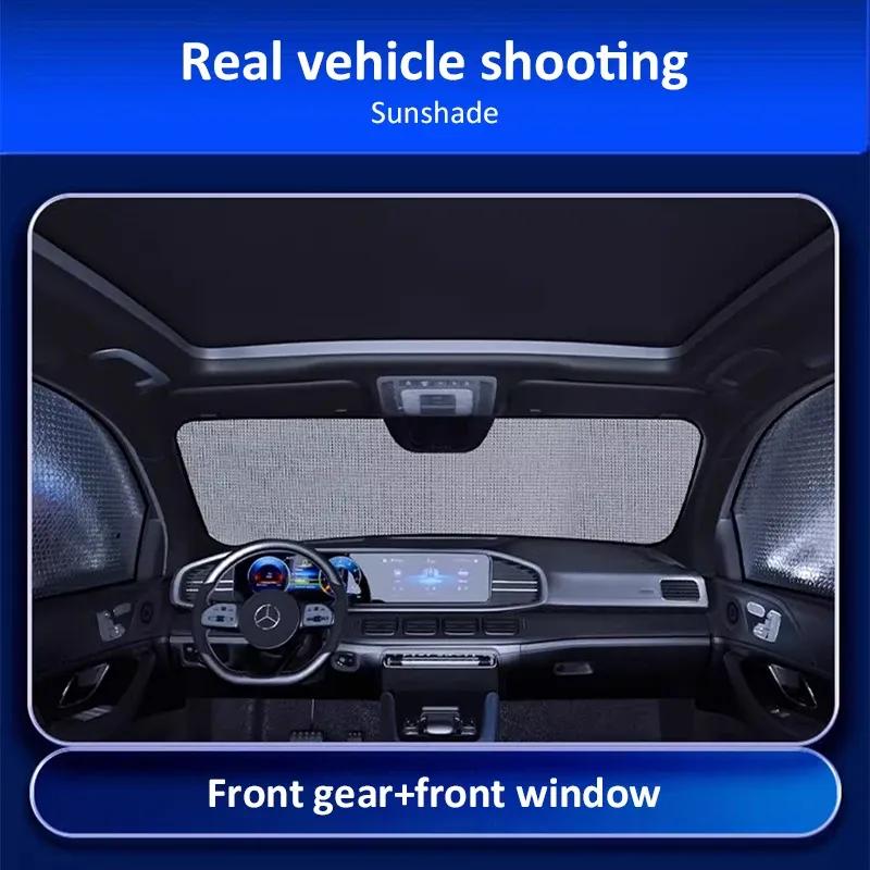 Full Car Sun Shade Parasol Coverage for Ford F-150 2015– Mat Visor Side Window Sunshade Cover Anti UV Pad Accessories.