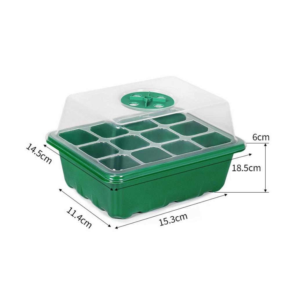 Seed Starter Trays Kit Indoor Greenhouse Mini Propagator Adjustable Humidity