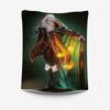 Dark Fantasy Warrior Tapestry  Intricate Mythical Design Perfect for Game Room or Man Cave Decor Large Wall Hanging Artwork