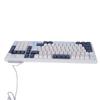 Wired Keyboard RGB Backlit USB Interface Gaming Keyboard with Knob Function for Computer