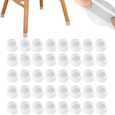 Chair Leg Covers, Silicone Chair Leg Tips, Round Furniture Leg Pads Chair Leg Protectors Pa A173