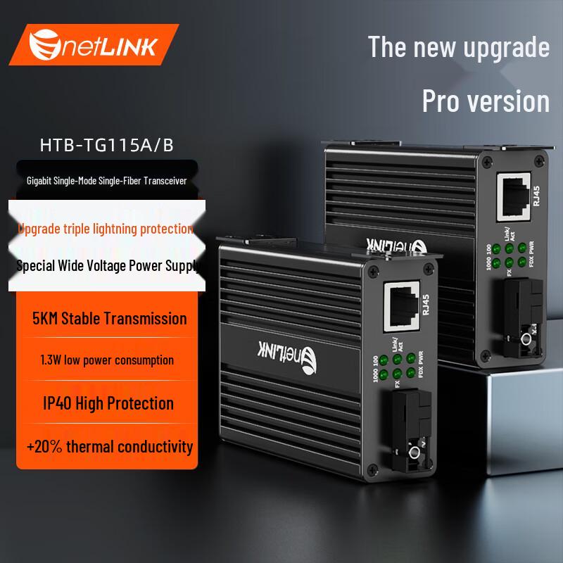 

netLINK Gigabit Fiber Optic Transceiver Wall-mounted