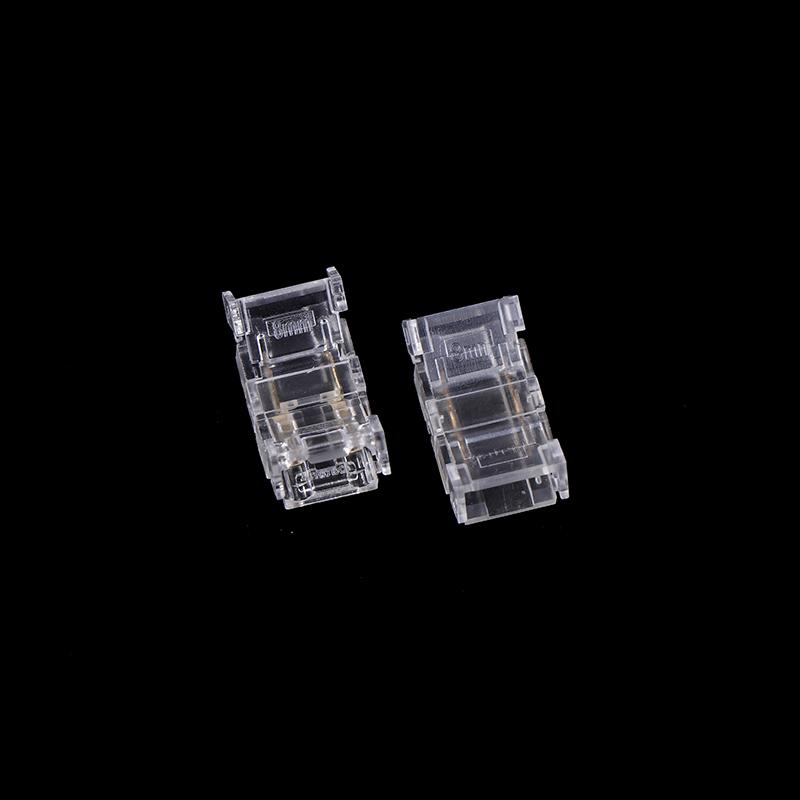 10Pcs 2Pin 8Mm Cob Led Strip To Strip Led Connectors Strip To Wire Connection Solderless Extension For 8Mm Cob Led Strip Lights