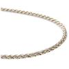 925 White Silver Rope Chain, 2mm Thickness, 40cm - 55cm Length, Twisted Necklace, SILVER925 Silver Chain, Twisted Rope, Braided, High Density, Heavy,