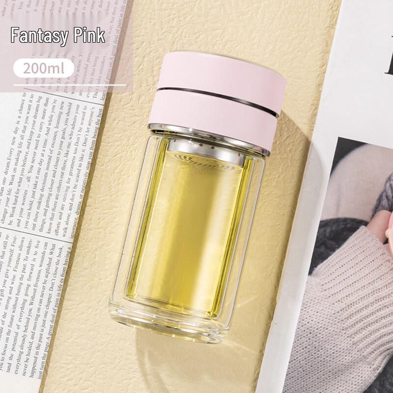 High-Temperature Double-Layer Glass Tea Infuser Cup