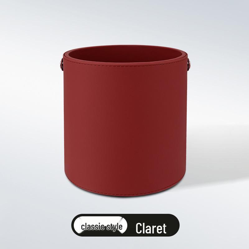 Leather Multifunctional Car Trash Can & Storage Bucket