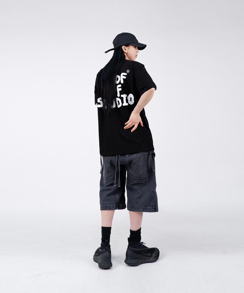 Gupeuopeuseutyudio Gofs Main Logo T-Shirt Black (White)